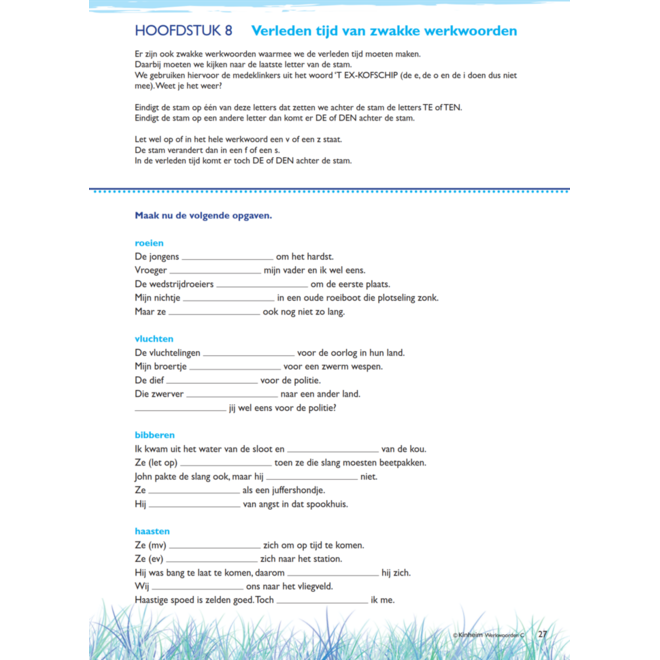 Werkwoorden deel C (5 stuks)