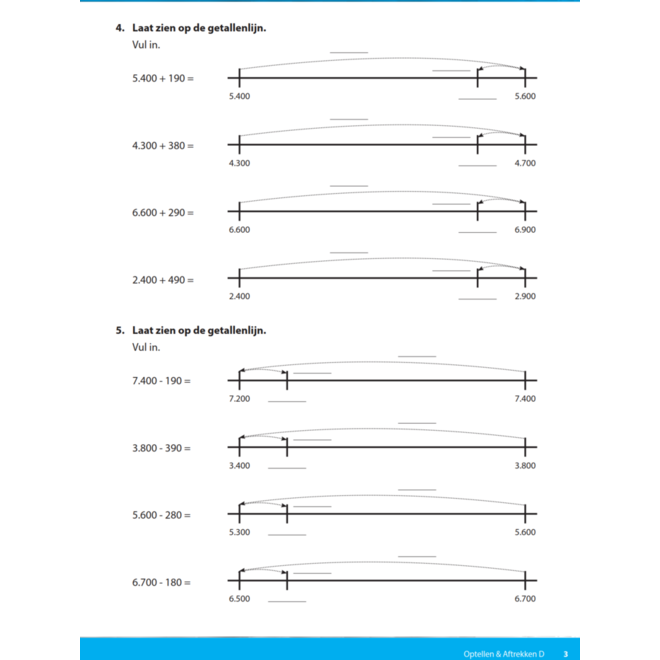 Kerndoeltrainer Optellen & Aftrekken D (5 stuks)