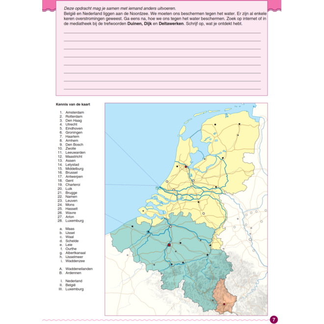Blokboek aardrijkskunde Europa (5 stuks)