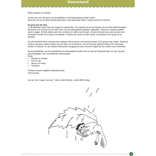 Blokboek aardrijkskunde wereld (5 stuks)