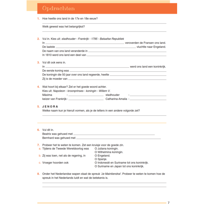 Blokboek staatsinrichting (5 stuks)