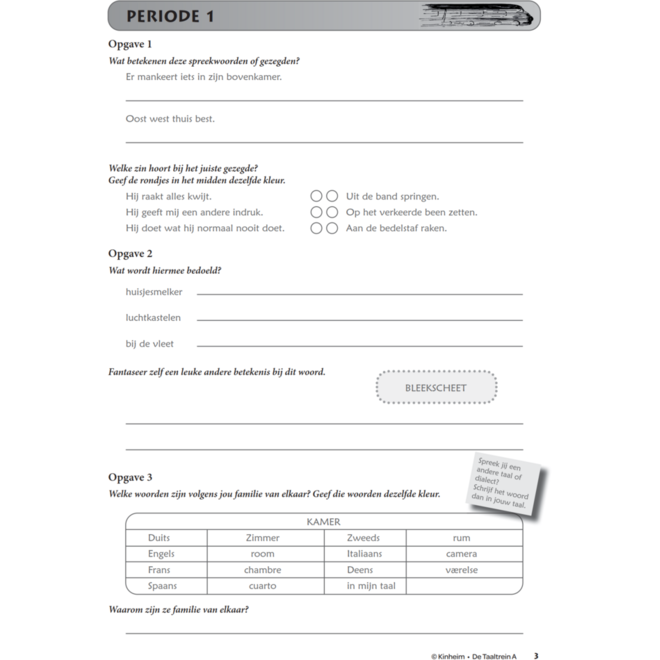 Taaltrein A groep 4-5 (5 stuks)
