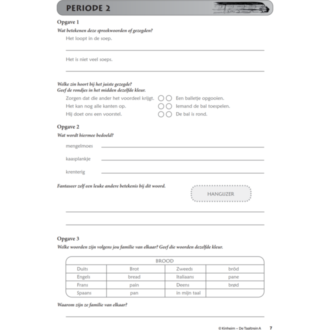 Taaltrein A groep 4-5 (5 stuks)