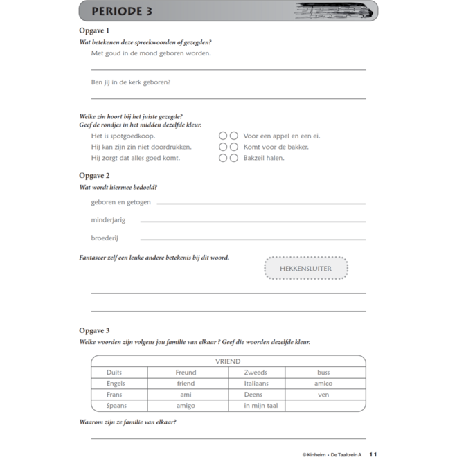 Taaltrein A groep 4-5 (5 stuks)