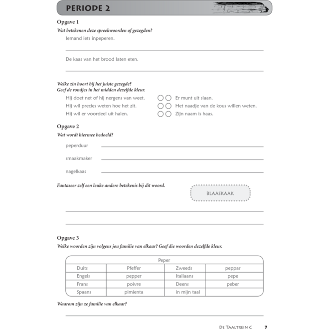 Taaltrein C groep 6-7 (5 stuks)