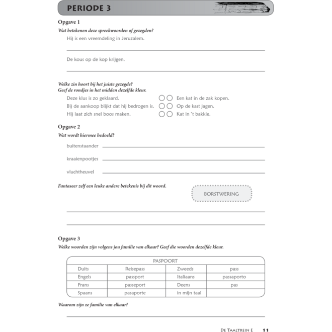 Taaltrein E groep 8 (5 stuks)
