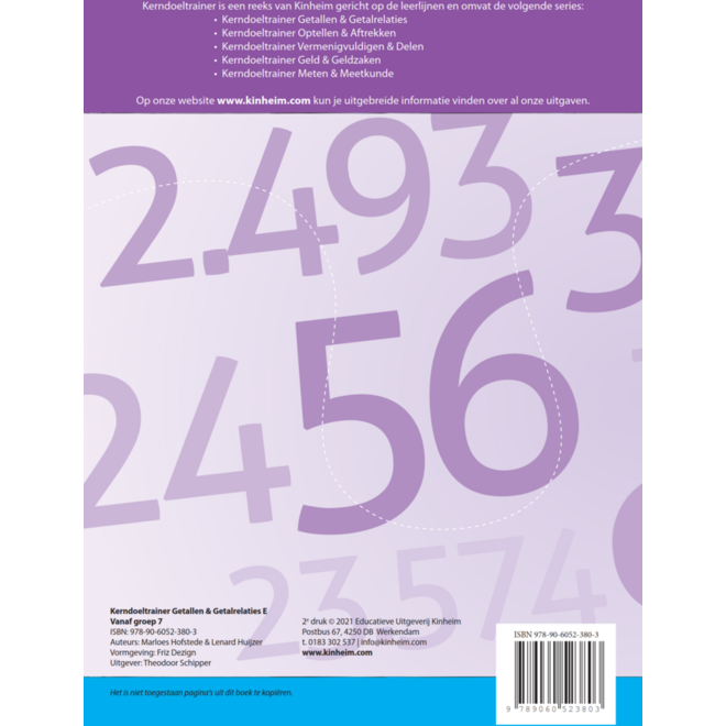 Kerndoeltrainer Getallen & Getalrelaties E (5 stuks)