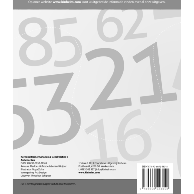 Kerndoeltrainer Getallen & Getalrelaties B antwoorden