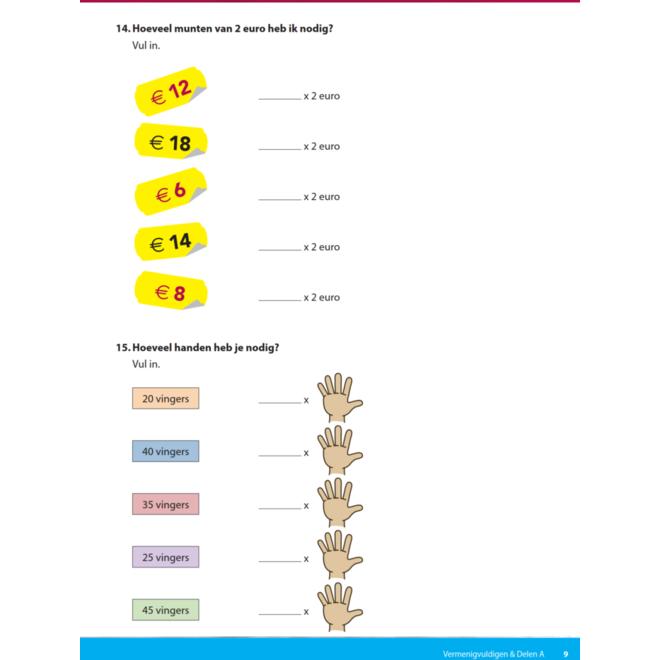 Kerndoeltrainer Vermenigvuldigen & Delen A (5 stuks)