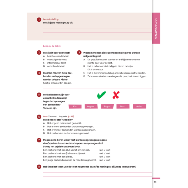 Kerndoeltrainer Begrijpend Lezen D (5 stuks)