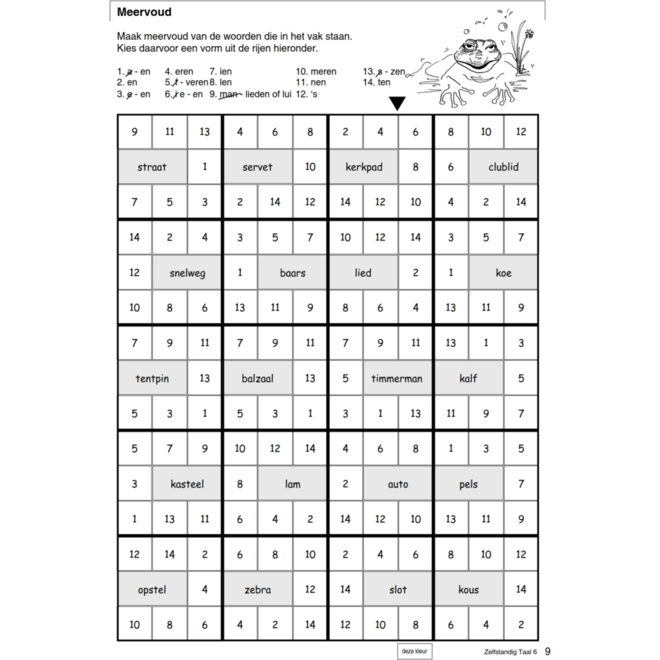 Zelfstandig taal 6 werkboek