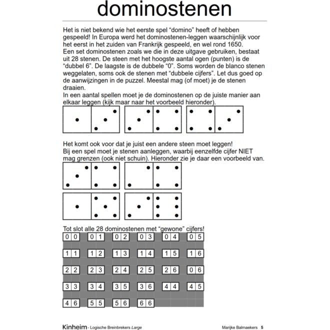 Logische breinbrekers large (5 stuks)