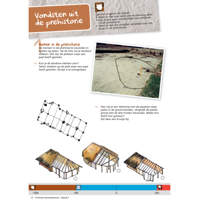 Kerndoeltrainer Tijdvak werkboek groep 7 (5 stuks)