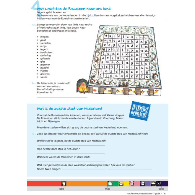 Kerndoeltrainer Tijdvak werkboek groep 7 (5 stuks)