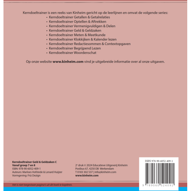 Kerndoeltrainer Geld & Geldzaken C