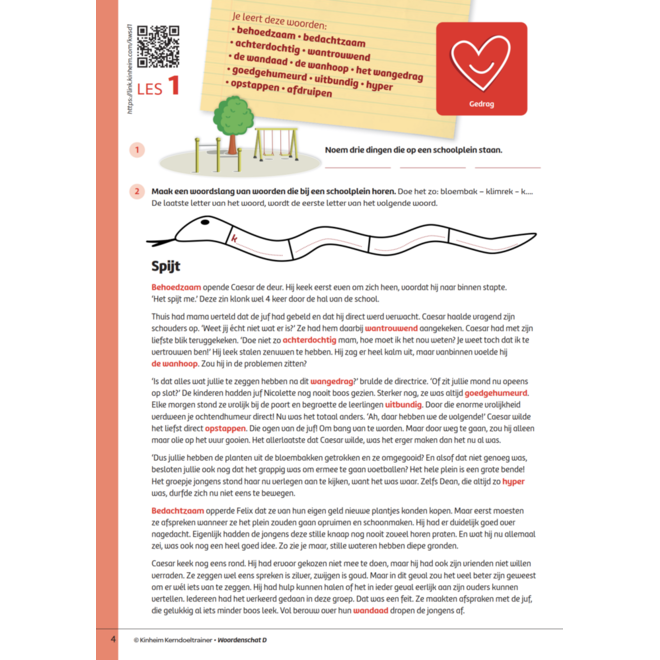 Kerndoeltrainer Woordenschat D (5 stuks)