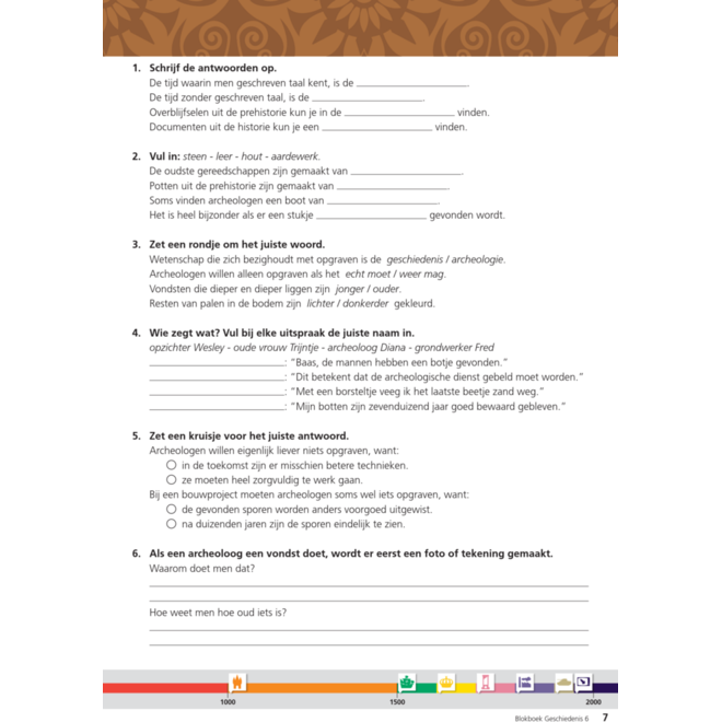Blokboek geschiedenis groep 6 (herzien) (5 stuks)