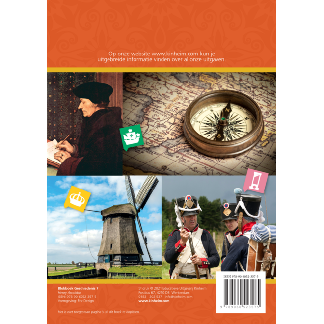 Blokboek geschiedenis groep 7 (herzien) (5 stuks)