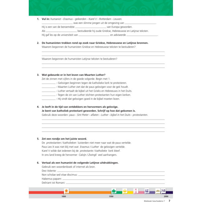 Blokboek geschiedenis groep 7 (herzien) (5 stuks)