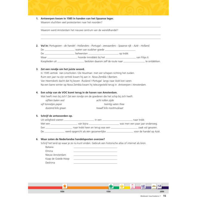 Blokboek geschiedenis groep 7 (herzien) (5 stuks)