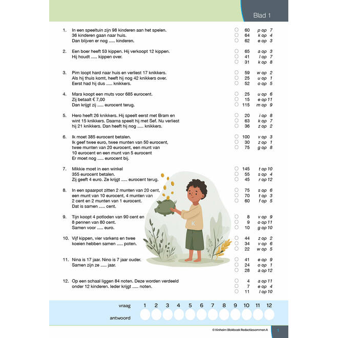 Blokboek redactiesommen A groep 5 (5 stuks)