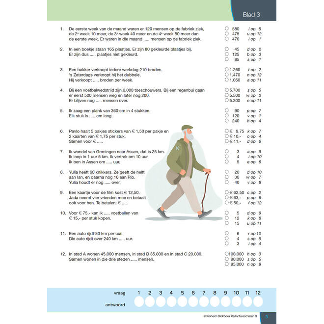 Blokboek redactiesommen B groep 6 (5 stuks)