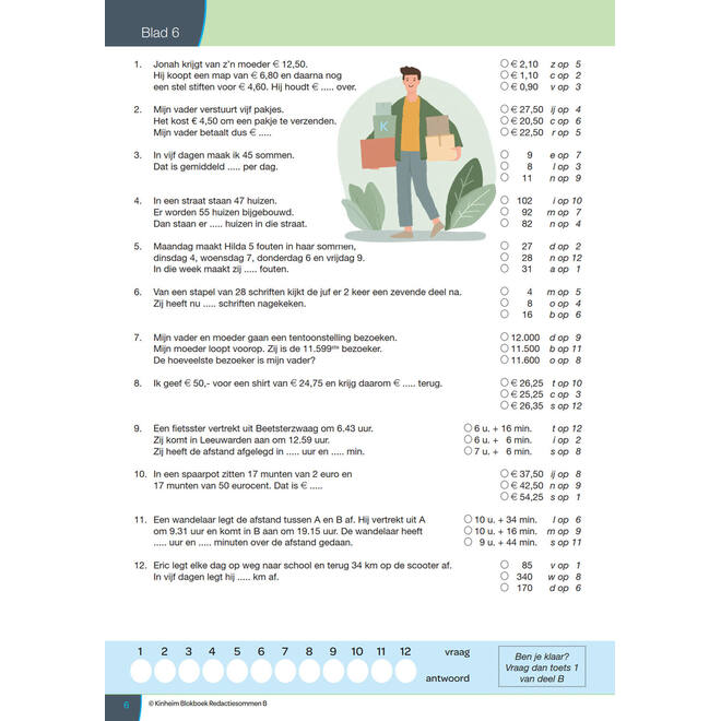 Blokboek redactiesommen B groep 6 (5 stuks)