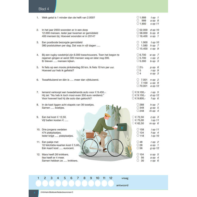 Blokboek redactiesommen C groep 7 (5 stuks)