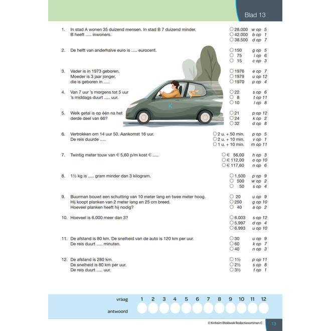 Blokboek redactiesommen C groep 7 (5 stuks)