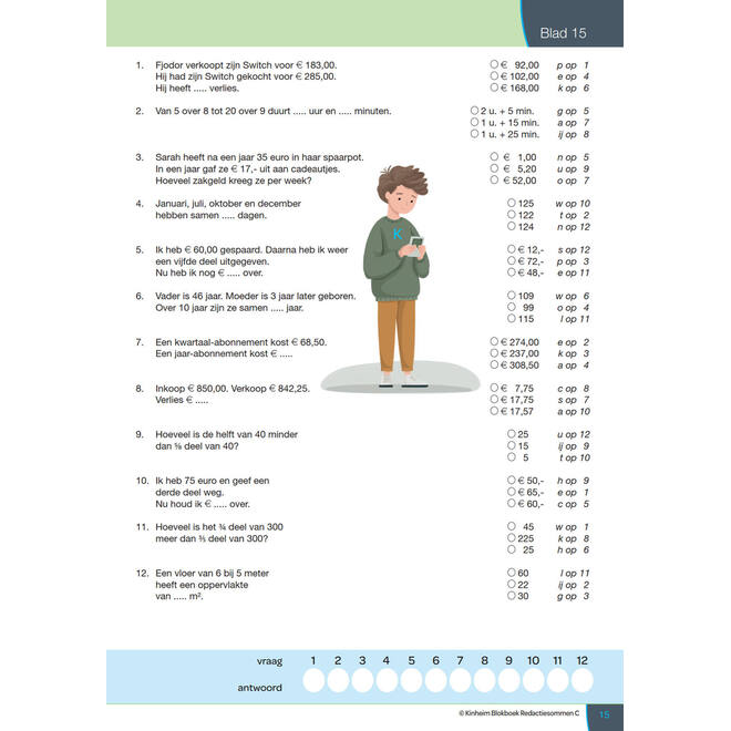 Blokboek redactiesommen C groep 7 (5 stuks)