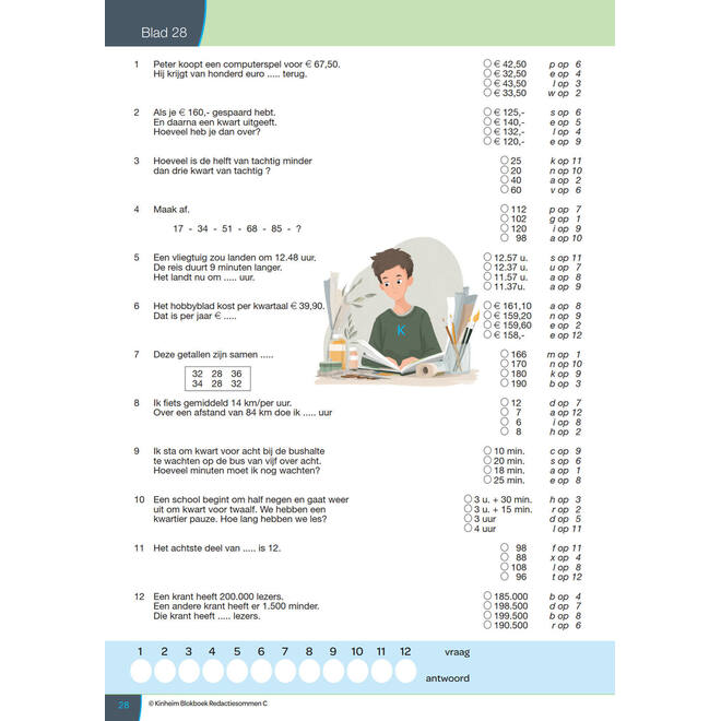 Blokboek redactiesommen C groep 7 (5 stuks)