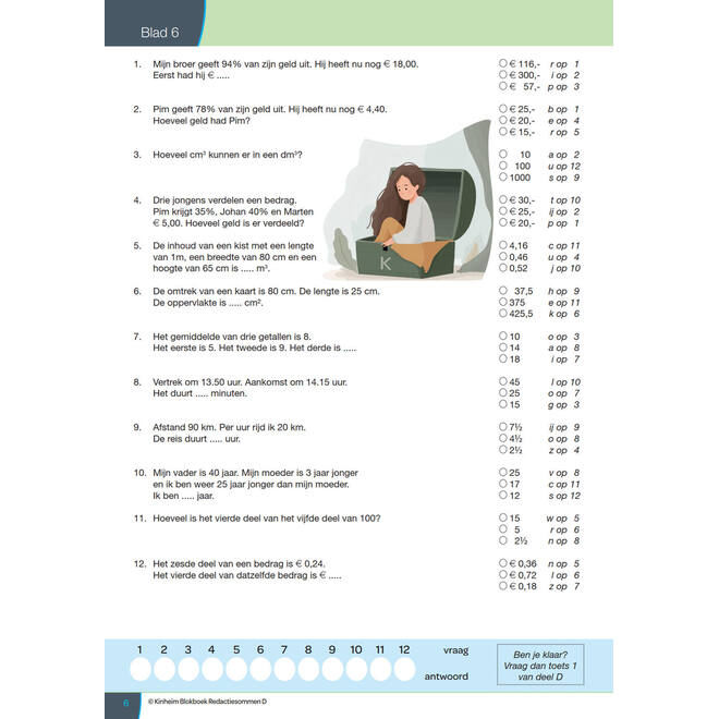 Blokboek redactiesommen D groep 8 (5 stuks)