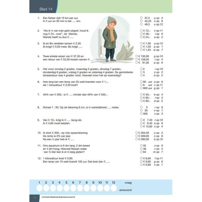Blokboek redactiesommen D groep 8 (5 stuks)