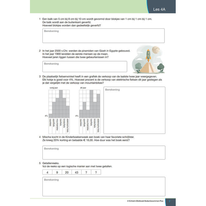 Blokboek redactiesommen Plus (5 stuks)