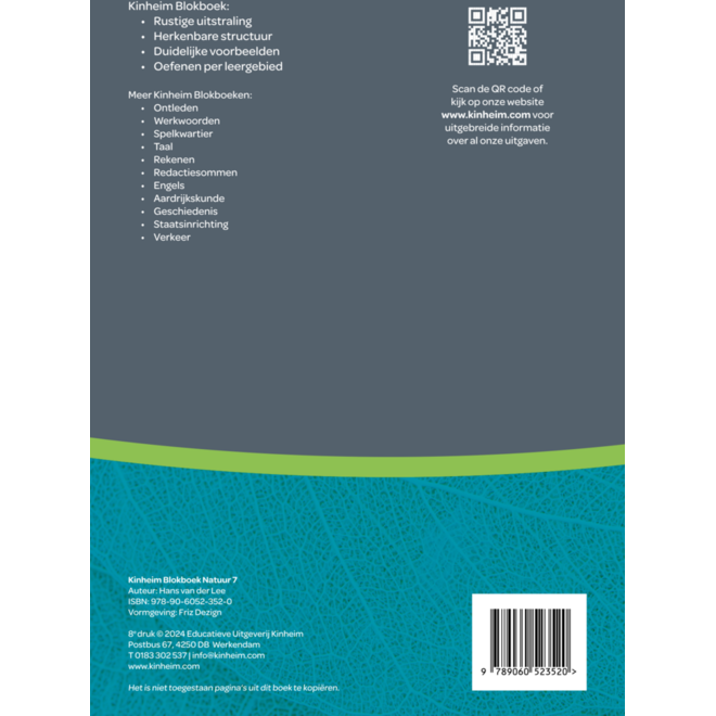 Blokboek natuur groep 7 (5 stuks)