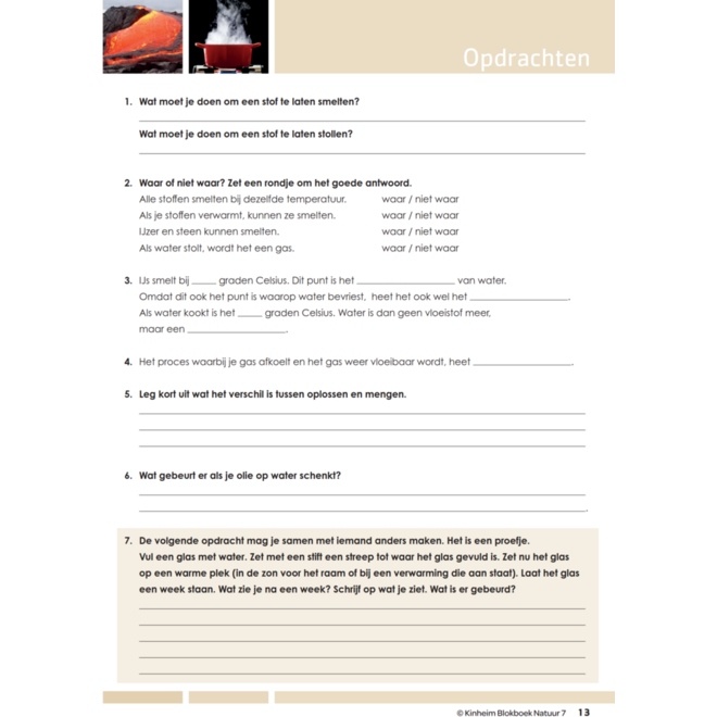 Blokboek natuur groep 7 (5 stuks)
