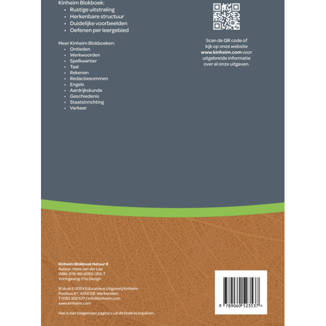 Blokboek natuur groep 8 (5 stuks)