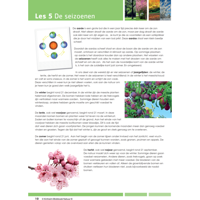 Blokboek natuur groep 8 (5 stuks)