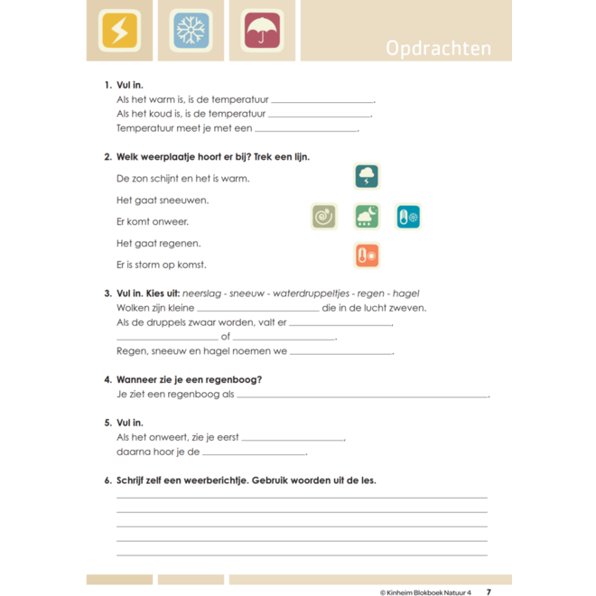 Blokboek natuur groep 4 (5 stuks)