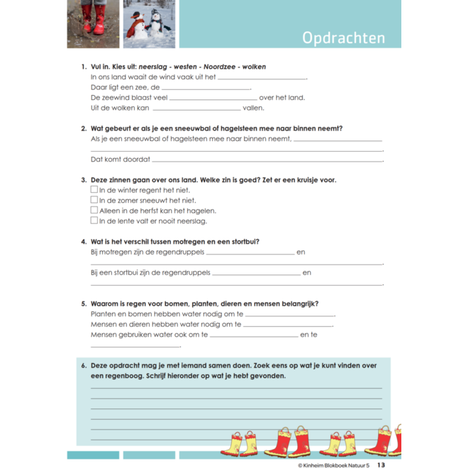 Blokboek natuur groep 5 (5 stuks)