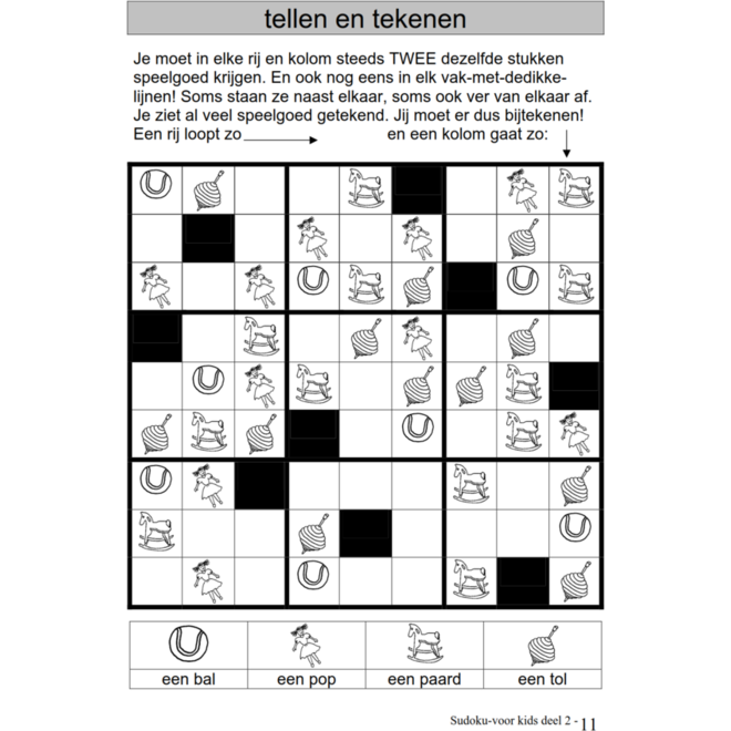 Sudoku voor Kids 2 groep 4 (5 stuks)
