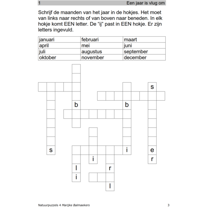 Natuurpuzzels groep 4 (5 stuks)
