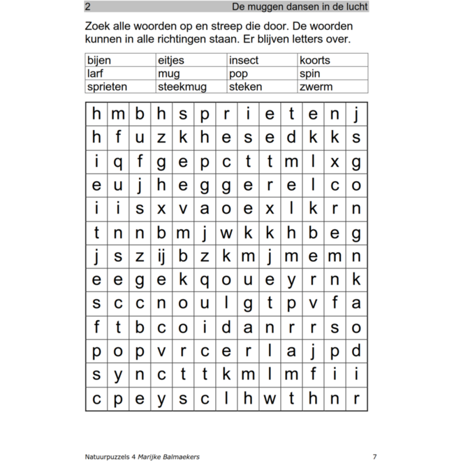 Natuurpuzzels groep 4 (5 stuks)