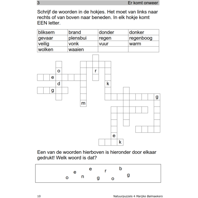 Natuurpuzzels groep 4 (5 stuks)