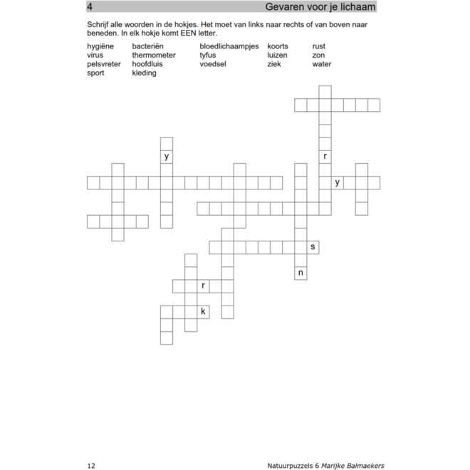 Natuurpuzzels groep 6