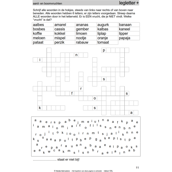 Natuurpuzzels XXL groep 8 (5 stuks)