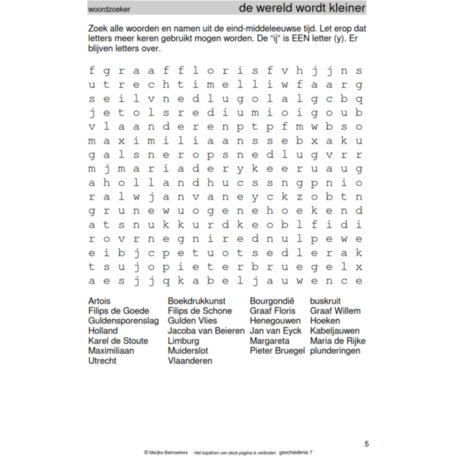 Geschiedenispuzzels groep 7 deel 2 (5 stuks)