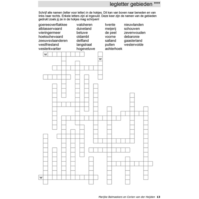 Aardrijkskundepuzzels groep 5 Nederland (5 stuks)