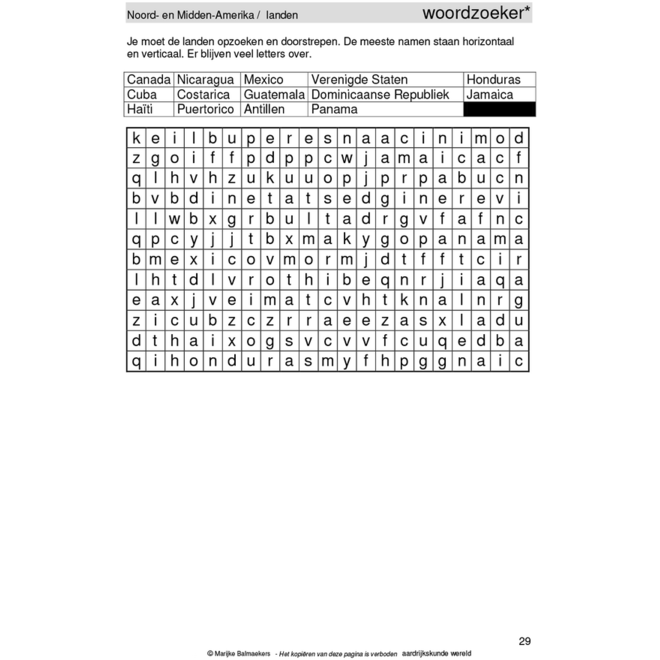 Aardrijkskundepuzzels groep 8 Wereld (5 stuks)