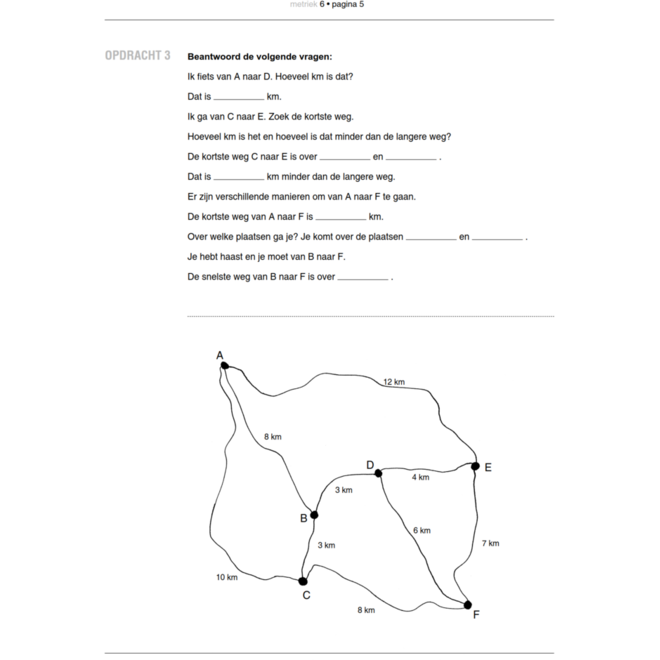 Blokboek Metriek groep 6 (5 stuks)